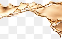 PNG Melting gold splash backgrounds jewelry white background