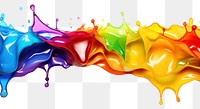 PNG Rainbow splash backgrounds white background creativity. AI generated Image by rawpixel.