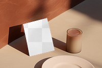 Cafe menu card  png mockup, transparent design