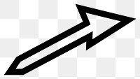 PNG Arrow symbol black white. AI generated Image by rawpixel.