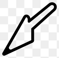 PNG Arrow symbol black line. AI generated Image by rawpixel.