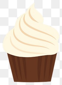 PNG  Cupcake dessert icing cream. AI generated Image by rawpixel.