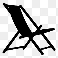 PNG  Beach chair furniture white background relaxation.