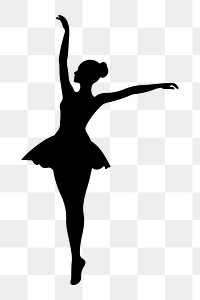 PNG  Dancer silhouette dancing ballet.