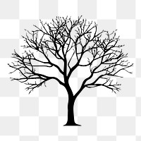 PNG  Tree silhouette drawing sketch