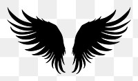 PNG  Wing symbol bird white background.