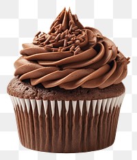 PNG Cupcake chocolate dessert muffin. AI generated Image by rawpixel.