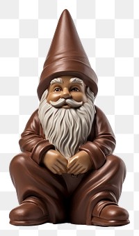 PNG Garden gnome figurine white background representation. 