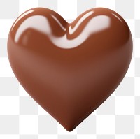 PNG Heart chocolate food white background. AI generated Image by rawpixel.
