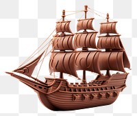 PNG Ship sailboat vehicle white background. AI generated Image by rawpixel.