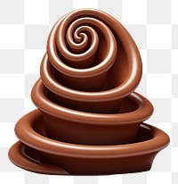 PNG Spiral chocolate dessert food. 