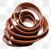 PNG Spiral spring chocolate white background terracotta. AI generated Image by rawpixel.
