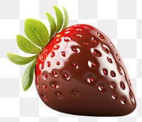 PNG Strawberry chocolate fruit plant. AI generated Image by rawpixel.