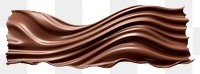 PNG Wave chocolate dessert white background. AI generated Image by rawpixel.
