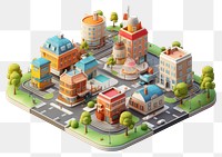 PNG Neighbourhood architecture technology tilt-shift. AI generated Image by rawpixel.