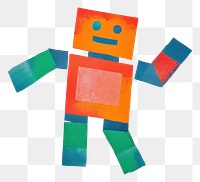 PNG Robot dancing art painting representation. AI generated Image by rawpixel.