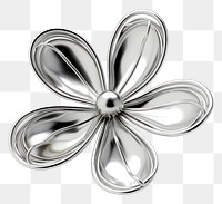 PNG  A daisy silver platinum jewelry