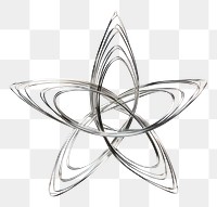 PNG  A star silver jewelry shape. AI generated Image by rawpixel.