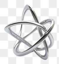 PNG  A star symbol silver jewelry shape. AI generated Image by rawpixel.