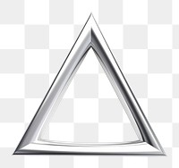 PNG  A triangle symbol silver shape metal. AI generated Image by rawpixel.