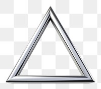 PNG  A triangle symbol shape metal white background. AI generated Image by rawpixel.