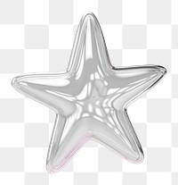 PNG  A star silver shape accessories