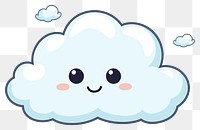 PNG Cloud cartoon white cute. 