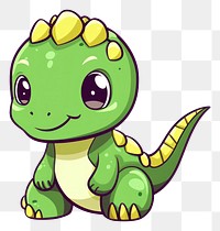 PNG  Dinosaur reptile cartoon animal. AI generated Image by rawpixel.
