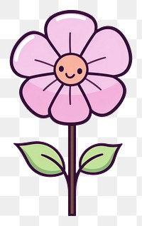 PNG  Flower blossom cartoon petal. AI generated Image by rawpixel.