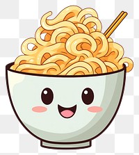 PNG  Ramen cartoon noodle food. AI generated Image by rawpixel.