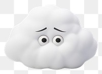 PNG  Cloud cartoon white white background. AI generated Image by rawpixel.