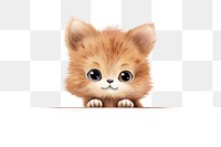 PNG Peeking Ragdol mammal animal kitten. AI generated Image by rawpixel.