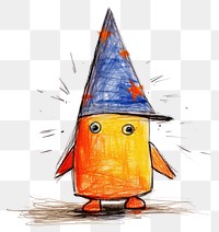 PNG  Baby wizard drawing sketch white background. AI generated Image by rawpixel.