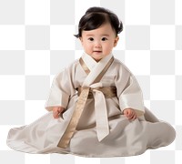 PNG Asian baby girl dress robe  