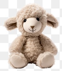 PNG  Baby stuff animal plush white toy. AI generated Image by rawpixel.