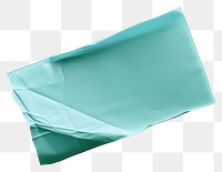 PNG Rectangle turquoise crumpled envelope. AI generated Image by rawpixel.
