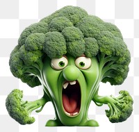 PNG  Broccoli vegetable cartoon plant. AI generated Image by rawpixel.