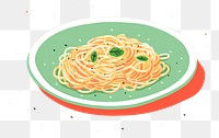 PNG Pasta dish spaghetti food carbonara. AI generated Image by rawpixel.