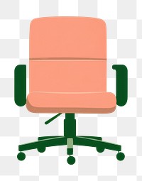 PNG Office chair furniture armchair armrest. AI generated Image by rawpixel.