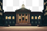 PNG City hall building night architecture outdoors. AI generated Image by rawpixel.