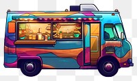 PNG Food truck bus vehicle street. AI generated Image by rawpixel.