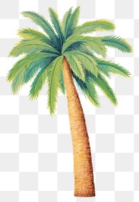 PNG A palm tree plant white background arecaceae. AI generated Image by rawpixel.