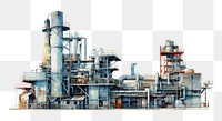 PNG Industry architecture industry refinery. AI generated Image by rawpixel.