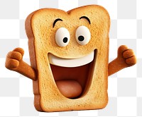 PNG  Toast cartoon bread food