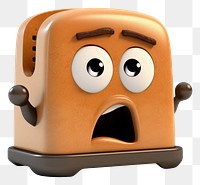 PNG  Toaster cartoon white background anthropomorphic. AI generated Image by rawpixel.