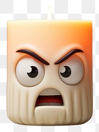 PNG  Candle cartoon face anthropomorphic. AI generated Image by rawpixel.