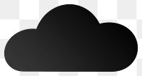 PNG Cloud silhouette black white. 