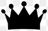 PNG Crown black accessories monochrome. AI generated Image by rawpixel.