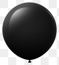 PNG Balloon sphere shape black. AI generated Image by rawpixel.