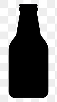 PNG Beer silhouette bottle drink. AI generated Image by rawpixel.